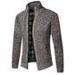 Tom Polo - Stylischer Zipper-Strickpullover für Herren (italienisches Design)