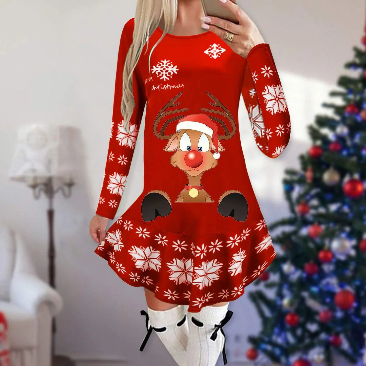 Milica - Elegantes Weihnachtskleid