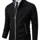 Tom Polo - stylischer zipper-strickpullover für herren (italienisches design)